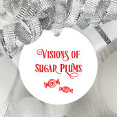 Nacht voor Kerstmis Visioenen van Suikerpruimen Bedankjes Labels