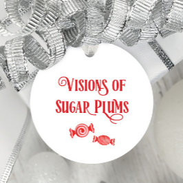 Nacht voor Kerstmis Visioenen van Suikerpruimen Bedankjes Labels