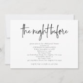 Nacht voor Manuscript om het even welke Kleur die  Kaart (Voorkant)