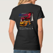 Nacht voor Snelheid | Dames V-hals T-shirt (Achterkant)