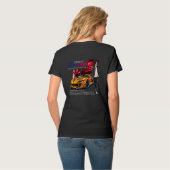 Nacht voor Snelheid | Dames V-hals T-shirt (Achterkant volledig)