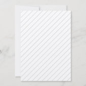 Nacht voor typografie bruiloft repetitie diner kaart (Achterkant)