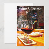 Nacht voor wijn en kaas kaart (Voorkant / Achterkant)