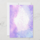 Nacht Waterverf Hete Luchtballon bruiloft Kaart (Achterkant)