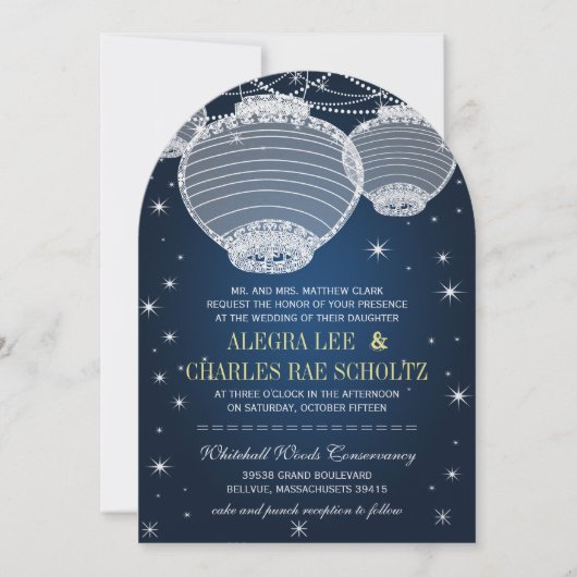 Nacht-weddenschap-marinepaponnen onder de sterren kaart (Voorkant)