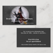 Nacht: Witch & her Cat Visitekaartjes (Voorkant / Achterkant)