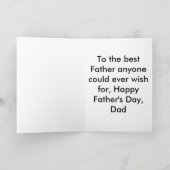 nacht wolf Gelukkig Vaderdag Kaart (Binnen)