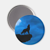 Nacht Wolf Magneet (Voorkant / Achterkant)