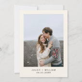 Nacht Zonsondergang Sterren Maan Wolk Twilight Bru Save The Date (Achterkant)