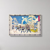 nachtaanval | Utagawa Hiroshige | Canvas Afdruk (Voorkant)