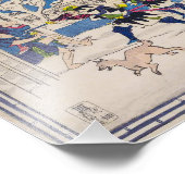 nachtaanval | Utagawa Hiroshige | Foto Afdruk (Hoek)