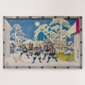 nachtaanval | Utagawa Hiroshige | Legpuzzel (Horizontaal)