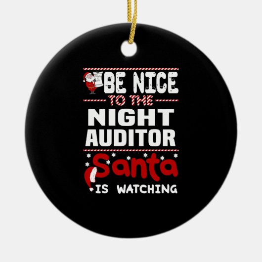 Nachtaccountant Keramisch Ornament (Voorkant)