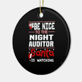 Nachtaccountant Keramisch Ornament (Links)