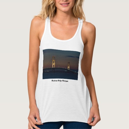 Nachtavond bij de makreelbrug Tanktop (Voorkant)