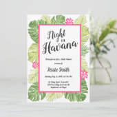 Nachtavond in Havana Bridal Shower Kaart (Staand voorkant)