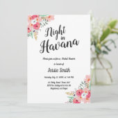 Nachtavond in Havana Bridal Shower Kaart (Staand voorkant)