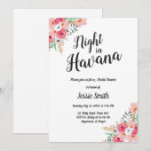 Nachtavond in Havana Bridal Shower Kaart (Voorkant / Achterkant)