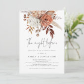 Nachtavond voor het eten van de Floral van Terraco Kaart (Staand voorkant)