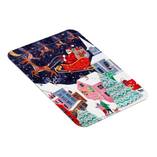 Nachtavond voor kerstfeestdag magneet (Rechterzijde)