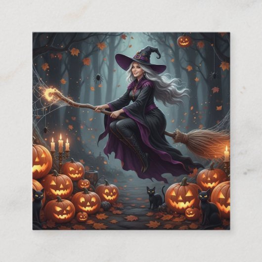 Nachtbaan Ensorcelé Vierkante Visitekaartje (Voorkant)