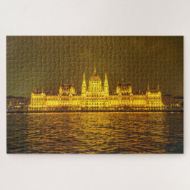 Nachtbeeld, Hongaars Parlement, Boedapest Hongarij Legpuzzel