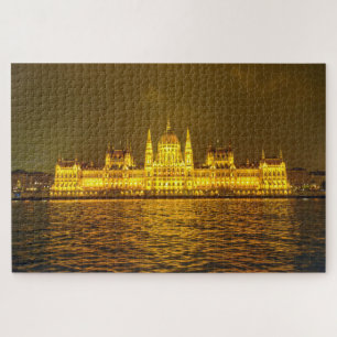 Nachtbeeld, Hongaars Parlement, Boedapest Hongarij Legpuzzel