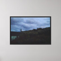 Nachtbezoeker op canvas print
