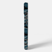 Nachtblauwe camo camouflage Case-Mate iPhone case (Achterkant / Links)