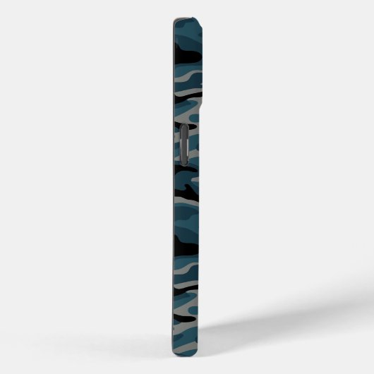 Nachtblauwe camo camouflage Case-Mate iPhone case (Achterkant / Rechts)