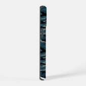Nachtblauwe camo camouflage iPhone 15 case (Rechterkant)