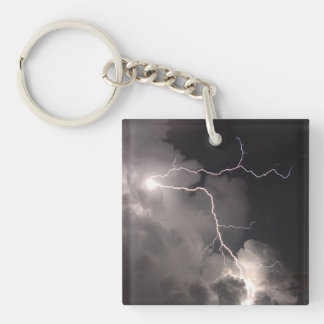 Nachtbliksem Storm wolken Sleutelhanger