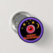 Nachtblindheid Bewustzijn - Zwart Ronde Button 3,2 Cm (Voorkant /achterkant)