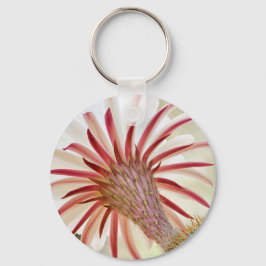 Nachtbloeiende cactuusbloem sleutelhanger