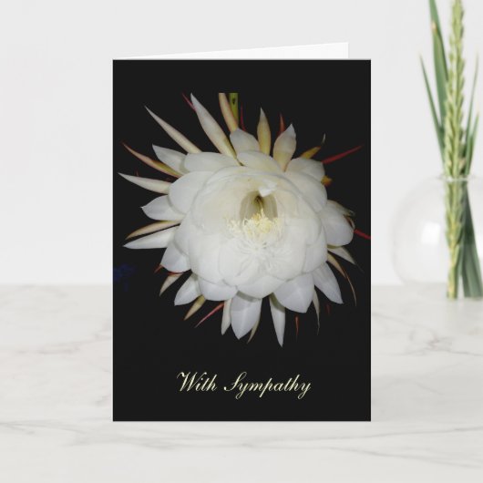 nachtbloeiende cereus-sympathiekaart kaart (Voorkant)