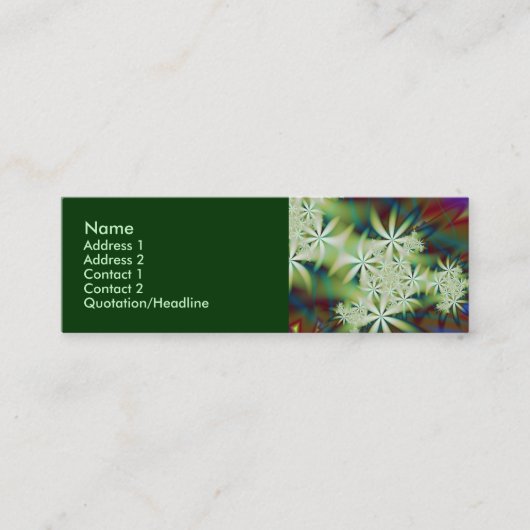 Nachtbloemen 2 mini visitekaartje (Voorkant)