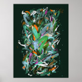 Nachtbos schilderen poster (Voorkant)