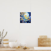 Nachtboslandschap Home Decor Poster (Keuken)