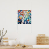 Nachtboslandschap Home Decor Poster (Keuken)