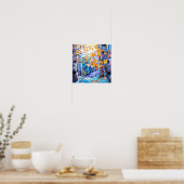 Nachtboslandschap Home Decor Poster (Keuken)