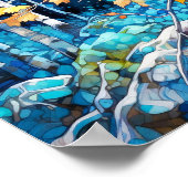 Nachtboslandschap Home Decor Poster (Hoek)