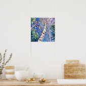 Nachtboslandschap Home Decor Poster (Keuken)