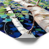 Nachtboslandschap Home Decor Poster (Hoek)