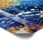 Nachtboslandschap Home Decor Poster (Hoek)