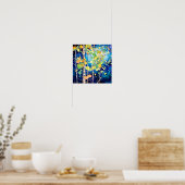 Nachtboslandschap Home Decor Poster (Keuken)