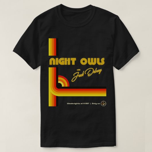 Nachtbrakers met Delroy Station Break IBC T-shirt (Design voorkant)