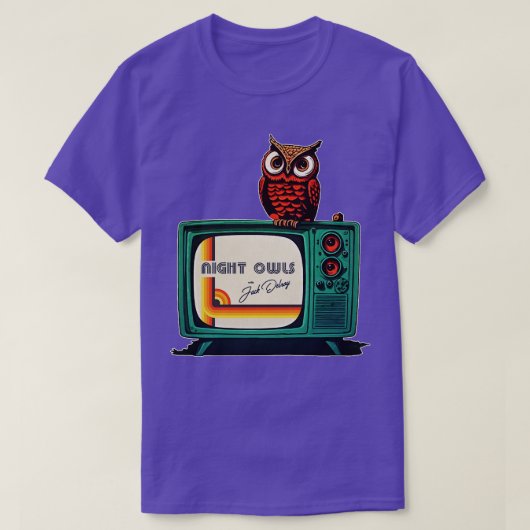 Nachtbrakers met Delroy TV Station Break T-shirt (Design voorkant)