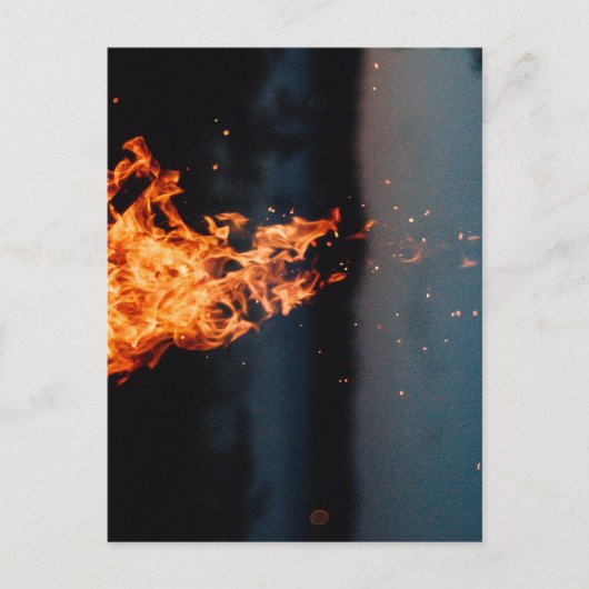 nachtbrand briefkaart (Voorkant)
