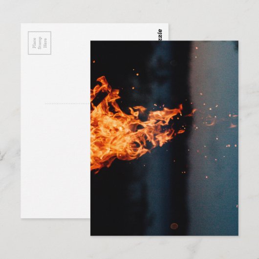 nachtbrand briefkaart (Voorkant / Achterkant)