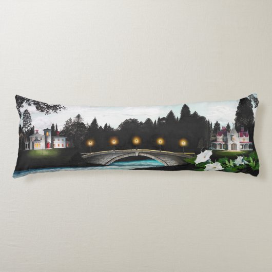 Nachtbrug Surrealisme Body Pillow Lichaamskussen (Voorkant)